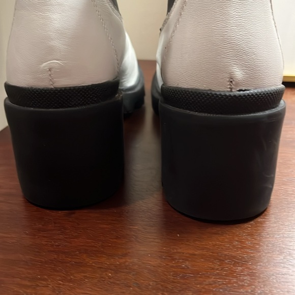 Enjoiya Dana White Leather Heeled Ankle Boots size 6.5 US 37 EUC - Picture 10 of 14
